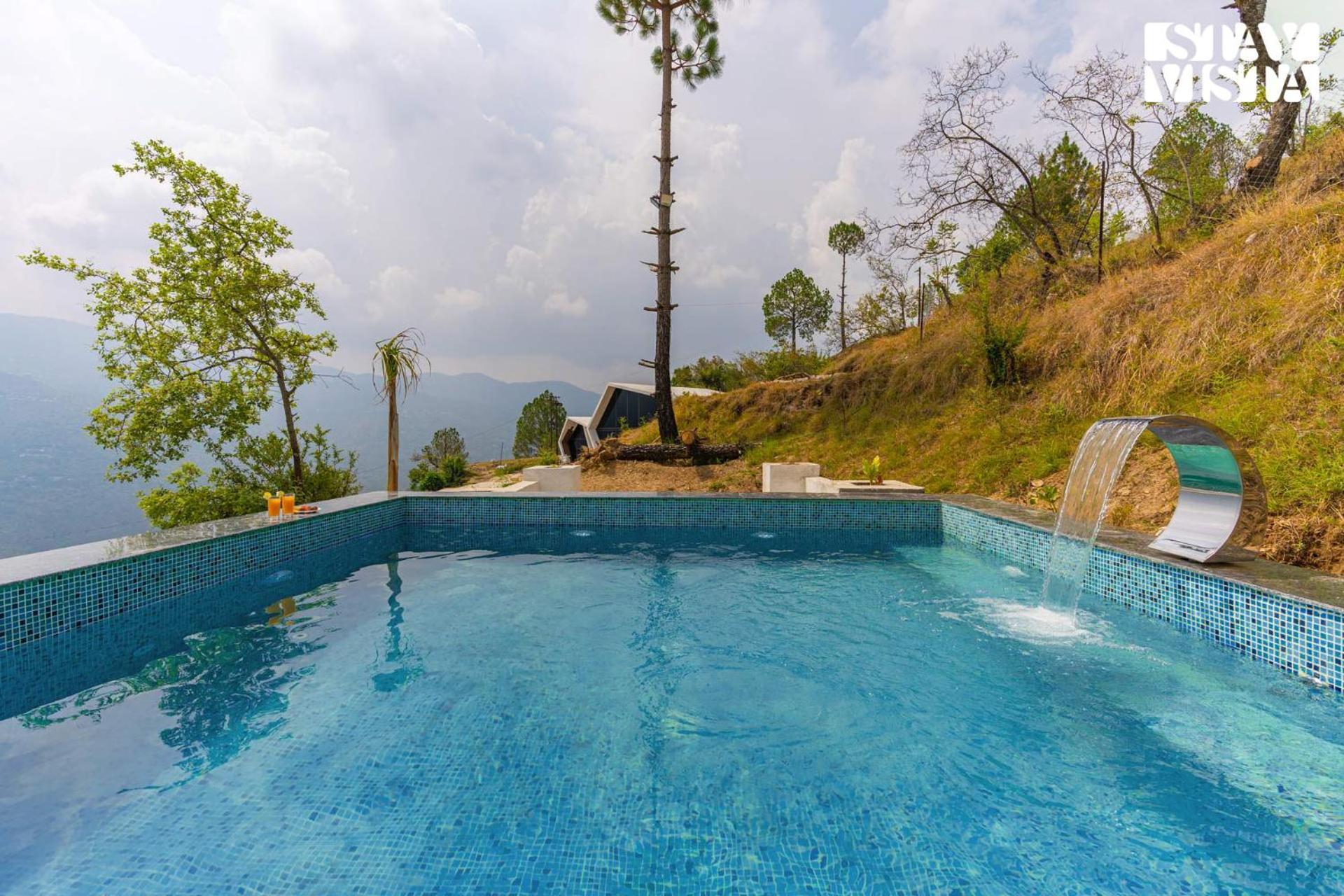 Stayvista At Luna Nova With Outdoor Pool - Ranikhet Exteriör bild