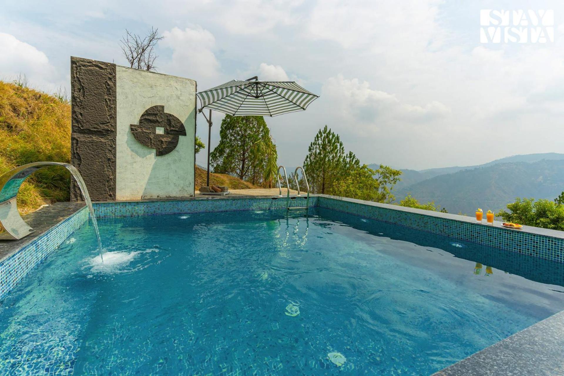 Stayvista At Luna Nova With Outdoor Pool - Ranikhet Exteriör bild